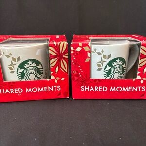Starbucks Shared Moments Mug Set Vintage 2013 Holiday Mermaid Siren